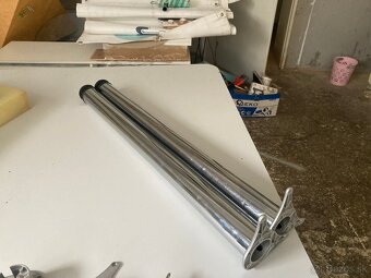 stolová noha chromová 80 cm/9ks - 2