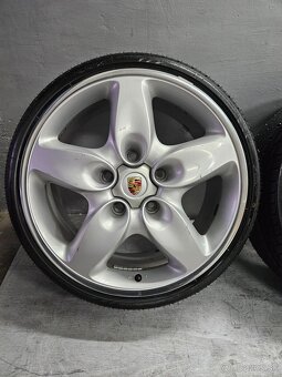 Predám alu disky Porsche 5x130 r18 + letné pneu - 2