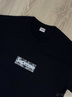 Supreme Bandana Čierne Tričko - 2