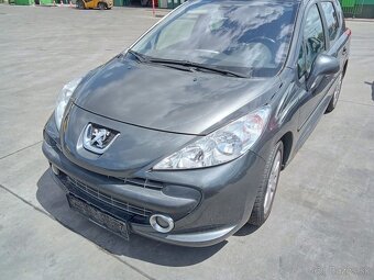 Peugeot 207 SW kombi 1.6i automat 2008r. Šeda metalíza - 2