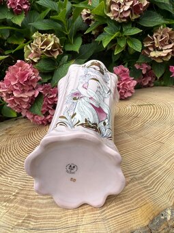 Ružový porcelán/H&C/ Chodov - váza - Mucha - 2