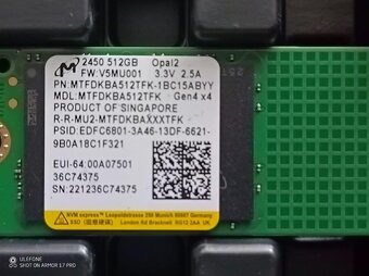 Micron 2450 512GB/ 1TB a 3400 2TB M.2 (PCIe 4.0 4x NVMe) - 2