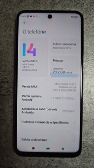 Predám bezchybný mobilný telefón Redmi Note 9 Pro 6GB/128 GB - 2