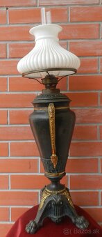 Petrolejová lampa amfora, Rakúsko koniec 19.stor., - 2