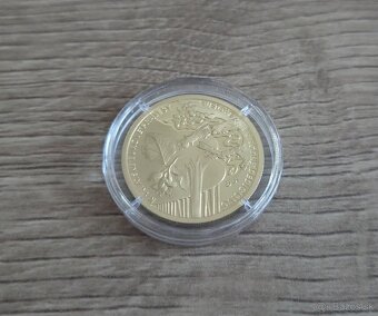 Zlatá zberateľská minca 100 € Karpatske bukove pralesy 2015 - 2
