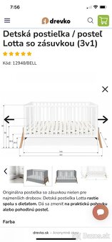 Detská rastúca postel - 2