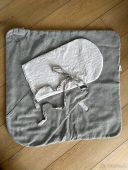 Zavinovačka z pleteniny siva s kokosovou vlozkou - 2