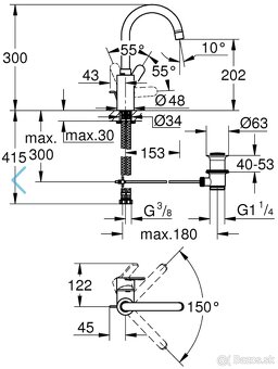 Umývadlová batéria GROHE - 2