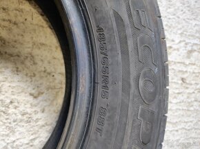 Predám letné pneumatiky BRIDGESTONE 185/65 R15 - 2