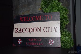 Resident Evil plechova tabula 30x20cm - 2