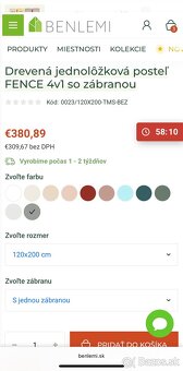 Detská posteľ domček LUCKY so zábranou - 2
