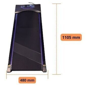 Prenosný elektrický bežecký bežiaci pás 1-6 km/hod. 480W - 2