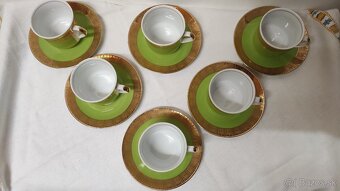 Sada šálok, kávová súprava Bohemia Czechoslovakia - 2