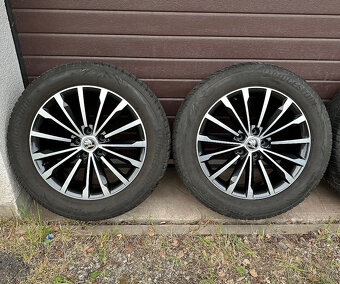 originální ALU kola škoda trinity black R18 5x112 - 2