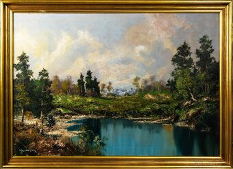 Krajinná expresia , H. Dürrnberger, olej , 1100 × 800 mm - 2