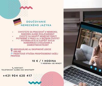 Doučovanie nemčiny od najmenších po dospelých - online - 2