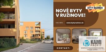 Novostavba v Ružinove - Mlynské Luhy 2 izbový byt s terasou - 2