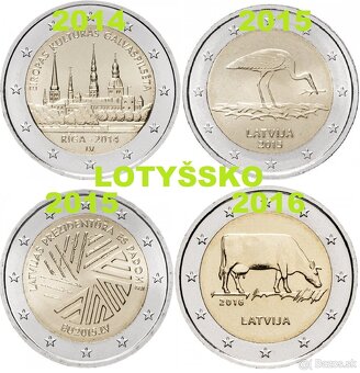 Euromince - pamatne dvojeurove mince z obehu - 2