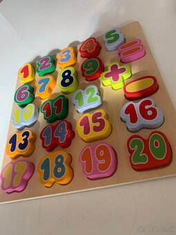 Predam drevene Puzzle Cisla - 2