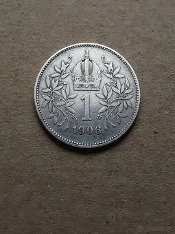 1 koruna 1906 bz, veľmi vzácna - 2