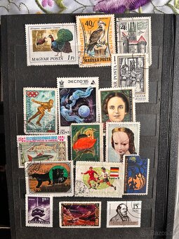 Staré zachovalé poštové známky, mince a bankovky - 2