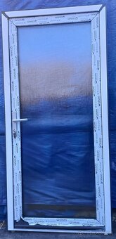 Predám vchod.dvere antracit, zlaty dub, biele,100x210 3sklo - 2