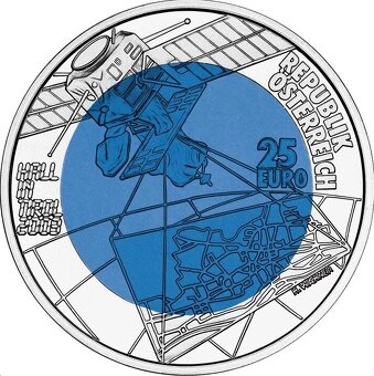 Predám 25 Euro Münze 700 Jahre Stadt Hall - 2