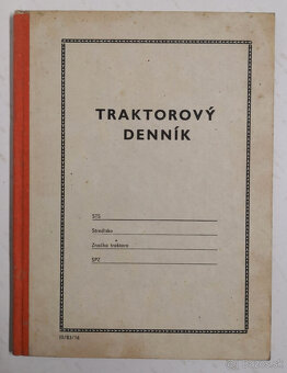 Traktorový denník nevyplnený - 2