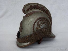 Krásně zdobená hasičska velitelská přehlidkova helma, přilba - 2