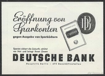 Predám kartu s nalepenými orig..pošt.známkami Deutsche Reich - 2