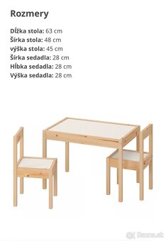 Detsky stôl a 2 stoličky - 2