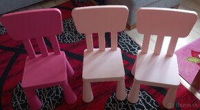 IKEA MAMMUT Detský stolík + 3stoličky - 2