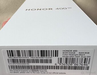 HONOR 400 black 8/512GB - 2