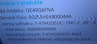 Predám televízor Samsung QE49Q6FNA - 2