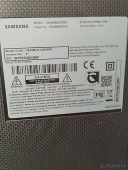 Ponúkam TV Samsung UE40MU6102 na náhradné diely - 2