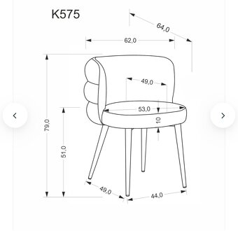 Jedálenské stoličky olivové - 2