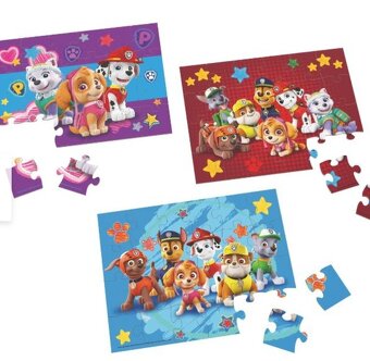 Puzzle drevenné Labková patrola - 2