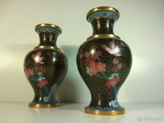 cloisonne krásny pár -vtáčik - 2