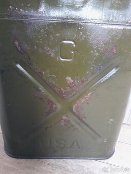 USA QMC jerrycan vojenský kanister Wheeling 1943 WW2 - 2