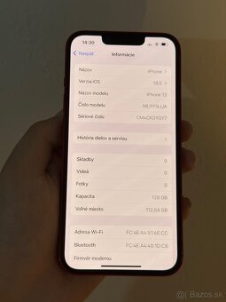 Predám iPhone 13 128GB Červený Stav 8/10 používaný - 2