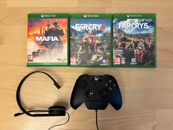 XBOX ONE + HRY + SLÚCHADLÁ - 2