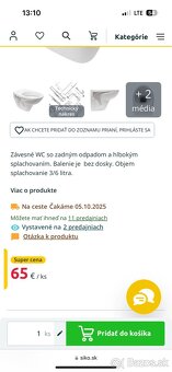 Zavesne wc alacplast - 2