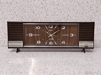 Vzácne Starožitné naťahovanie hodiny s volbami hudby Rhythm - 2