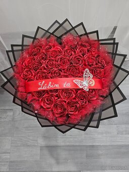 ❤️ Kytica 34 červených ruží ❤️ - 2
