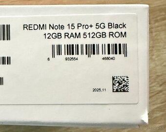 Xiaomi Redmi Note 15Pro+ 512GB, 12GB RAM - 2