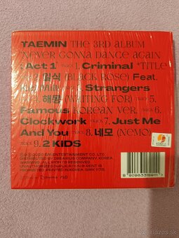 Taemin never gonna dance again act 1 album - 2
