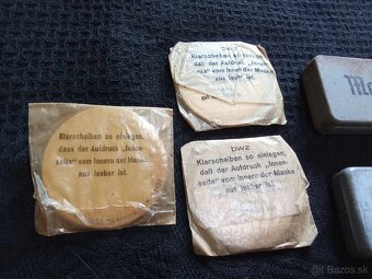 Wehrmacht , masken,dienst + nahr. ocnice do GASMASKY. - 2