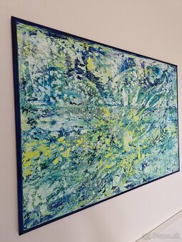 Abstraktný obraz štrukturovaný 100x70 I - 2