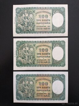 bankovky slovenský štát 100Ks 1940 - 2