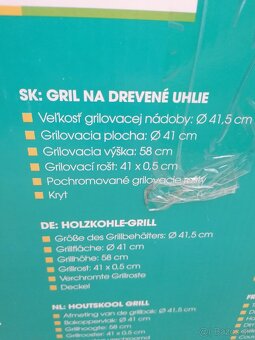 Záhradný gril na drevené uhlie, priemer 41 cm + náradie - 2